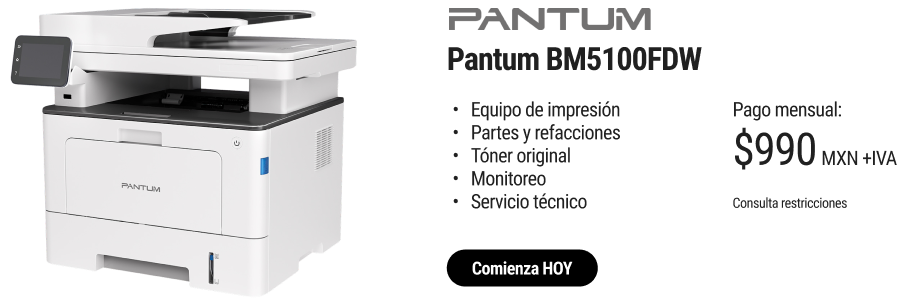 Equipo de impresión, partes y refacciones, tóner original, monitoreo y servcio técnico.